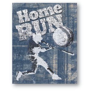 Courtside Market Baseball Home Run 16x20 Gallery-Wrapped Canvas - 1 of 4