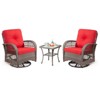 UPTIOT Outdoor 2 - Person Outdoor Seating Group with Cushions - 2 of 4