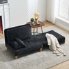TiramisuBest 3-in-1 convertible sleeper,Foldable sofa bed recliner with three pillows for small spaces - 3 of 4