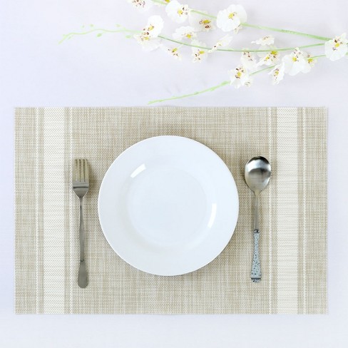 Unique Bargains Woven Anti-slip Heat Resistant Pvc Placemat 18