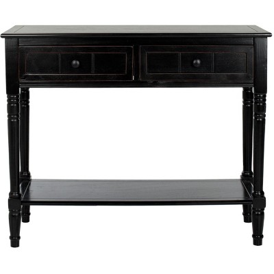 Samantha Console Table - Distressed Black - Safavieh : Target