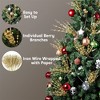 Joyfy Christmas Tree Decoration, 24 Pcs Christmas Tree Berry Stem, Glittery Twigs Decorative Bead Sticks for Christmas Tree, White/Gold - 4 of 4