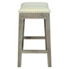 New Pacific Direct Elmo Bonded Leather Counter Stool, Beige - 4 of 4