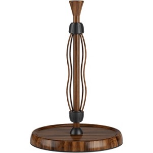 Premium Stainless Steel Kitchen Roll Holder with Double Ratchet Mechanism - Decorative for Kitchen - 1 of 4