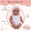 LullaBaby 13" Doll  2pc Bodysuit with Pink Headband - 4 of 4