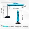 Kumasinova 360° Rotation Offset Patio Umbrella,Outdoor Umbrella with Hydraulic Lift,Beach Umbrella with Adjustable Tilt,Outdoor Umbrellas for Patio - 2 of 4