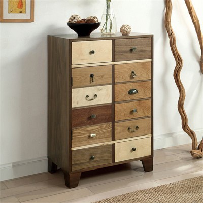 Kasma Vintage Wood Accent Chest in Walnut - Furniture of America