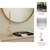 Boho Snake Taper Candle Holder - Decorative Aluminum Metal Candlestick for Home, Office, Living Room & Bedroom - Metallic Vintage Design - 13" Gold - 4 of 4
