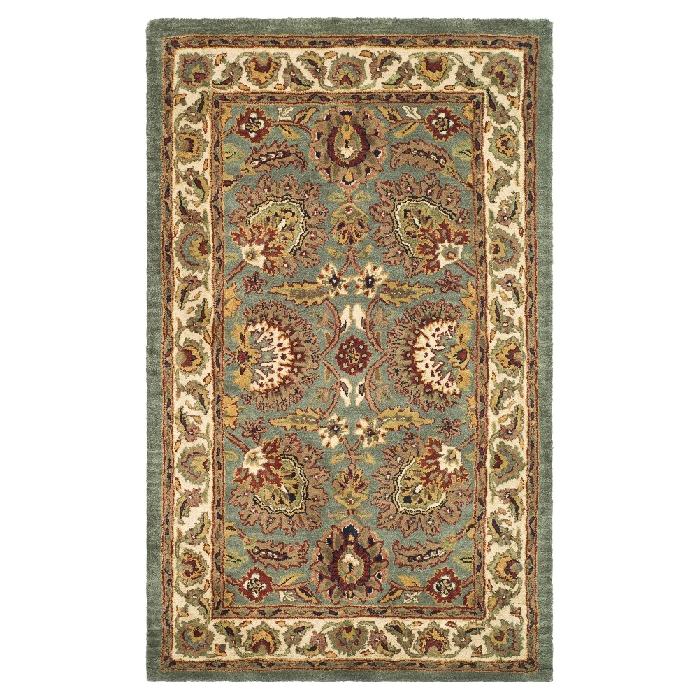 Celadon/Ivory Botanical Tufted Accent Rug - (2'x3') - Safavieh