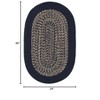 Colonial Mills Puritan Braided Runner, Beige 2x5, Oval Shape - 2 of 4