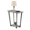 HomeStock Modern End Table with Powder Coated Metal Frame, Spacious Lower Shelf and Compact Durable Design for Any Room - 2 of 4