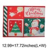 Unique Bargains Christmas Place Mats Linen Red Green White 13"x17.7" 2 Pcs - 3 of 4