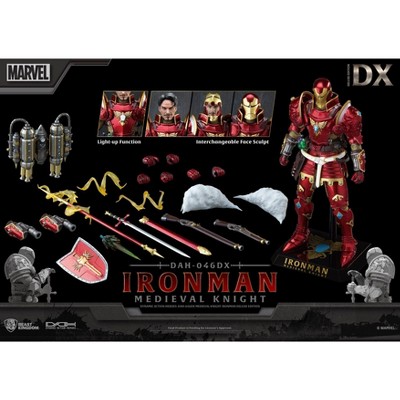Medieval Knight Iron Man Deluxe Version Dynamic Action Figure with Gold Chainmail