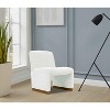 CAVINAS Chenille Accent Chair with Mid-Height Backrest,Modern Upholstered Living Room Chairs,Reading Chairs for Living Room - 2 of 4