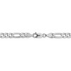 Black Bow Jewelry Men's 6mm 14k White Gold Flat Figaro Chain Necklace - 4 of 4