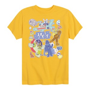 Boys' - Star Wars - Easter Sticker Short Sleeve Graphic T-Shirt - 1 of 4