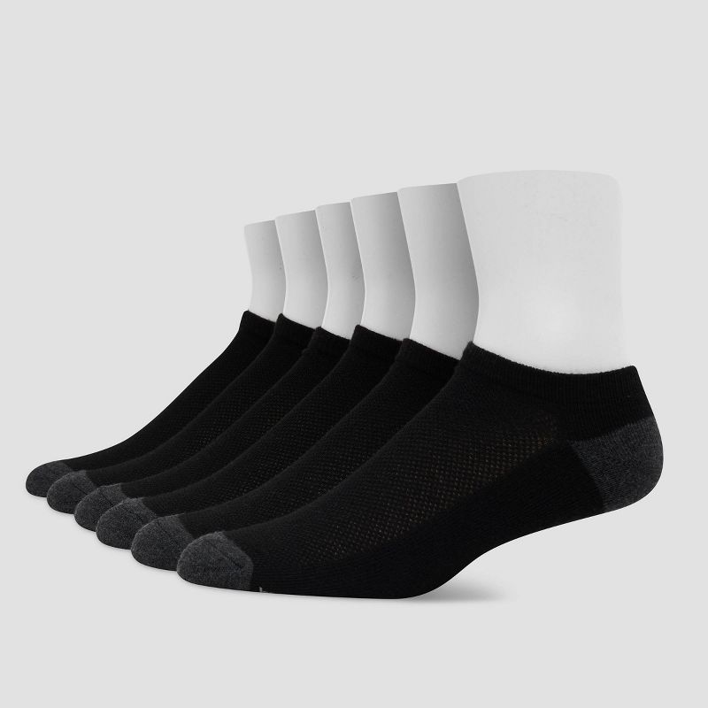 Hanes Premium Men's X-Temp Breathable No Show Socks 6pk - 6-12, 1 of 5