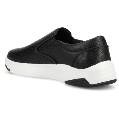 Vance Co. Vance Mens Townes Comfort Perforated Slip-on Sneaker, Black 10.5 — фото 6