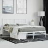 vidaXL Metal Bed Frame with Headboard White 59.8 in.x78.7 in. - 4 of 4