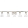 Livex Lighting Cityview 5 - Light Vanity in  Brushed Nickel - 4 of 4