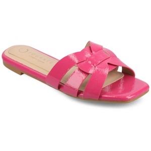 Journee Women's Comfort System Arrina Wide Width Flat Sandals - 1 of 4