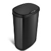 LunaLulinlk 13.2 Gallon Trash Can, Motion Sensor Kitchen Trash Can, Black Stainless Steel - 4 of 4