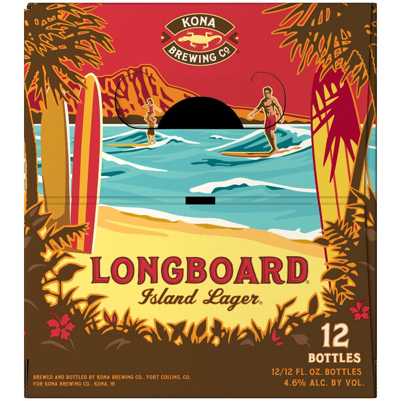 Kona Longboard Island Lager Beer - 12pk/12 fl oz Bottles, 5 of 10