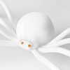 50" Halloween Plush Glows Under Black Light Spider White - Hyde and EEK! Boutique™: Indoor Decor, Polyester, No Battery Required - 3 of 3