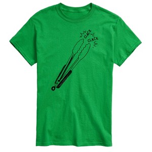 Men's - Instant Message - Clack Clack Tongs Short Sleeve Graphic T-Shirt - 1 of 4
