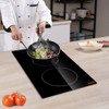 VEVOR Built in Electric Stove Top, 20 x 11.6 inch 2 Burners, 240V Glass Radiant Cooktop with Sensor Touch Control, Timer & Child Lock Included - 2 of 3