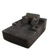 XIZZI 67" Oversized Chaise Lounge Indoor, No Assembly Required, Upholstered Sofa Bed with Throw Pillows & Optional Cup Holder for Extra Comfort - 2 of 4