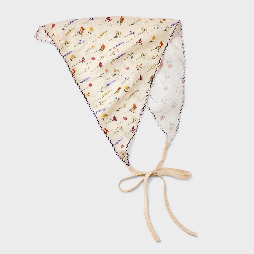 Floral Bandana Scarf - Universal Thread™ Ivory