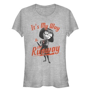 Juniors Womens The Incredibles 2 Edna Mode My Way or Runway T-Shirt - 1 of 3