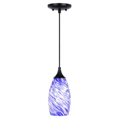 Vaxcel Milano 1 - Light Pendant in  Matte Black