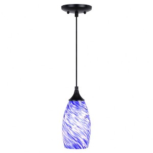 Vaxcel Milano 1 - Light Pendant in  Matte Black - 1 of 4