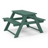 WestinTrends Malibu Outdoor Patio Kids HDPE Plastic Picnic Bench Table - 4 of 4