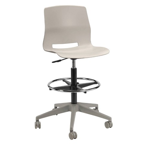 Lola Rolling Office Drafting Stool Off White Olio Designs Target