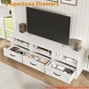 70 in TV Stand for TVs up to 75 in, Entertainment Center with Storage Drawer, Mid-Century Modern TV Console with Open Shelves - 3 of 4