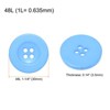 Unique Bargains Resin Snap Fastener Round Flat 4-Hole Sewing Buttons 10 Pcs - 2 of 4