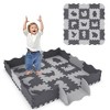 Fun Little Toys 25 PCs Kids Play Mat - Soft Interlocking Foam Tiles with Animal Patterns & Fence for Toddlers & Playroom Décor - 2 of 4
