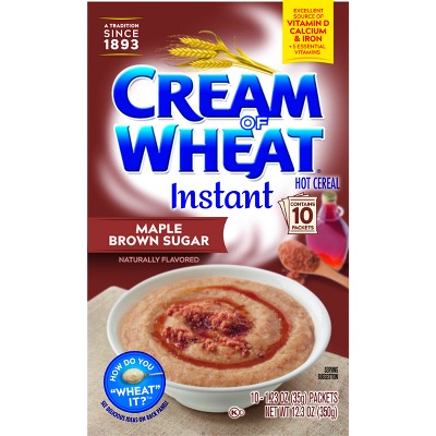 Cream of Wheat Instant Maple Brown Sugar Hot Cereal - 10ct