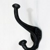 VIP Metal 7.5 in. Black Classic Wall Hook - 3 of 4