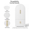 MAYEERTY 72" Arched Kitchen Pantry, 8 Door Shelves Hidden Drawer, Kitchen Dining Bathroom, White - 4 of 4