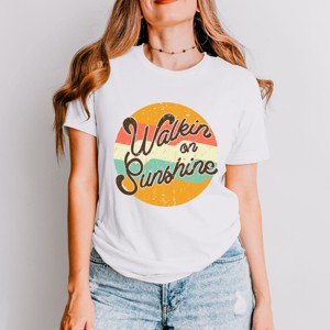 Simply Sage Market Walkin' On Sunshine Short Sleeve Tee - 1 of 4