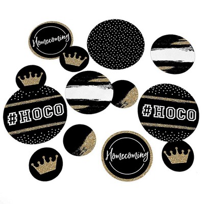 Big Dot of Happiness Hoco Dance - Homecoming Giant Circle Confetti - Party Decorations - Large Confetti 27 Count