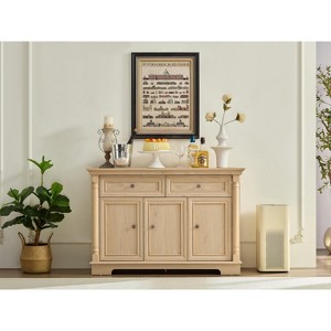 MOEPISY Farmhouse Style Kitchen Storage Cabinet, Large Cabinet with Drawers and Doors, Wood - 1 of 4