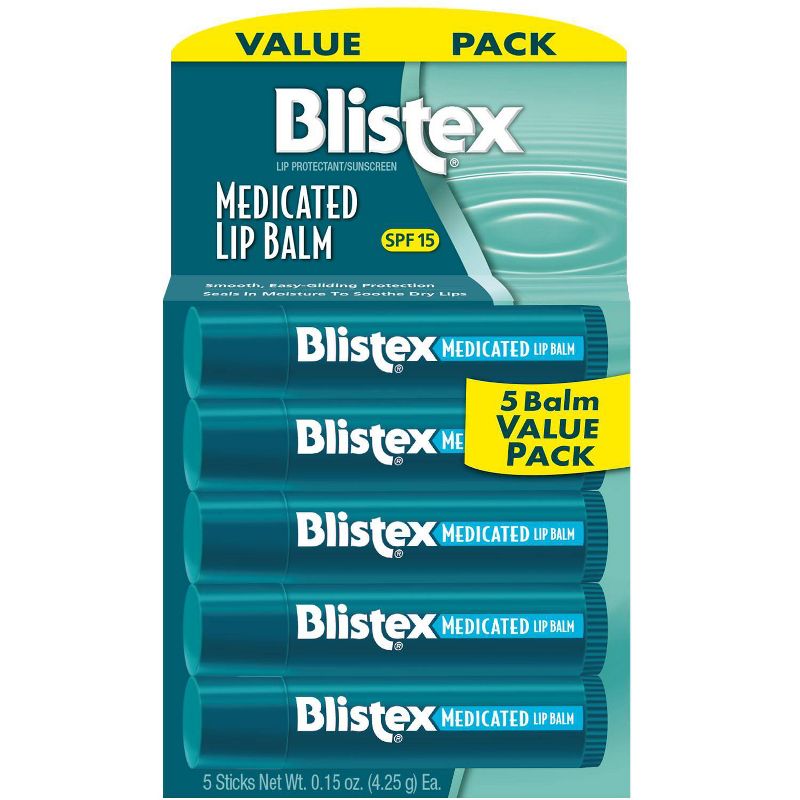 Blistex Medicated Lip Balm - 0.15oz/5pk, 1 of 7