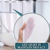 No Hook Shower Curtain with Snap Liner, Hotel Luxury White, 71Wx 74H, Waterproof, Washable - 2 of 4