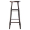 30.2" 2pc Shelby Swivel Seat Counter Barstools, Solid Wood, No Tools Assembly - Winsome - 3 of 4