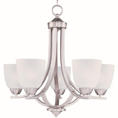 Maxim Lighting Axis 5 - Light Chandelier in  Satin Nickel